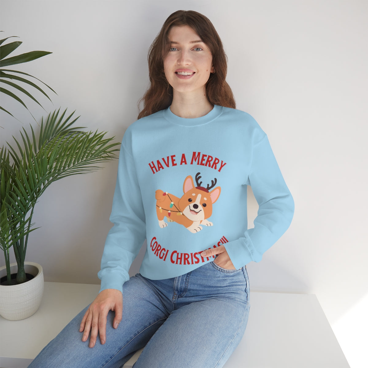 Have A Merry Corgi Christmas Unisex Heavy Blend™ Crewneck Sweatshirt