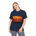 Grasses Sea Sunset Unisex Heavy Cotton Tee