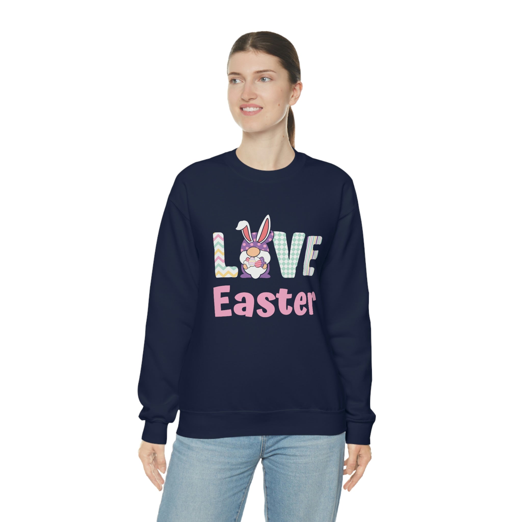 Gnome Love Easter Unisex Heavy Blend™ Crewneck Sweatshirt