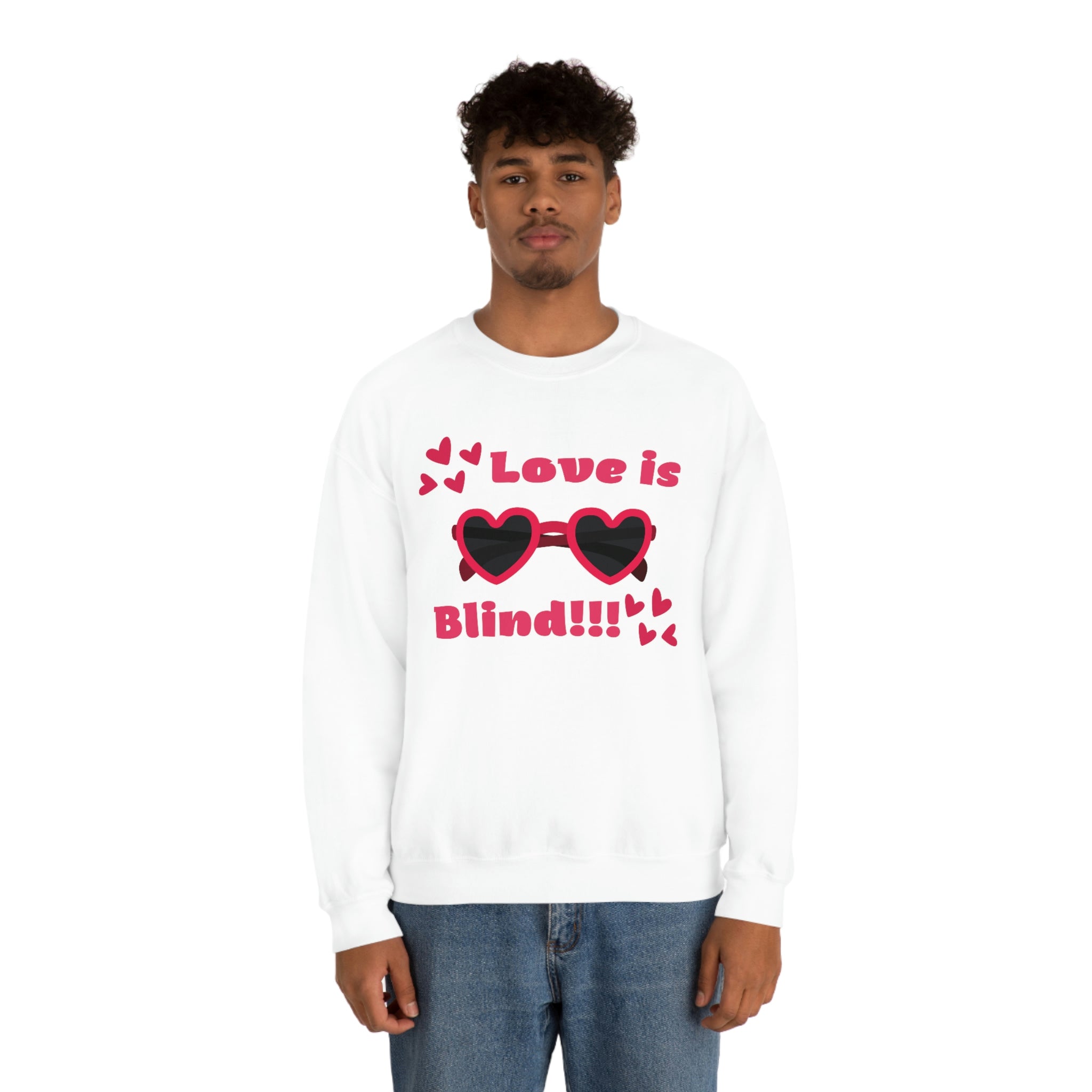 Love Is Blind!!! Unisex Heavy Blend™ Crewneck Sweatshirt