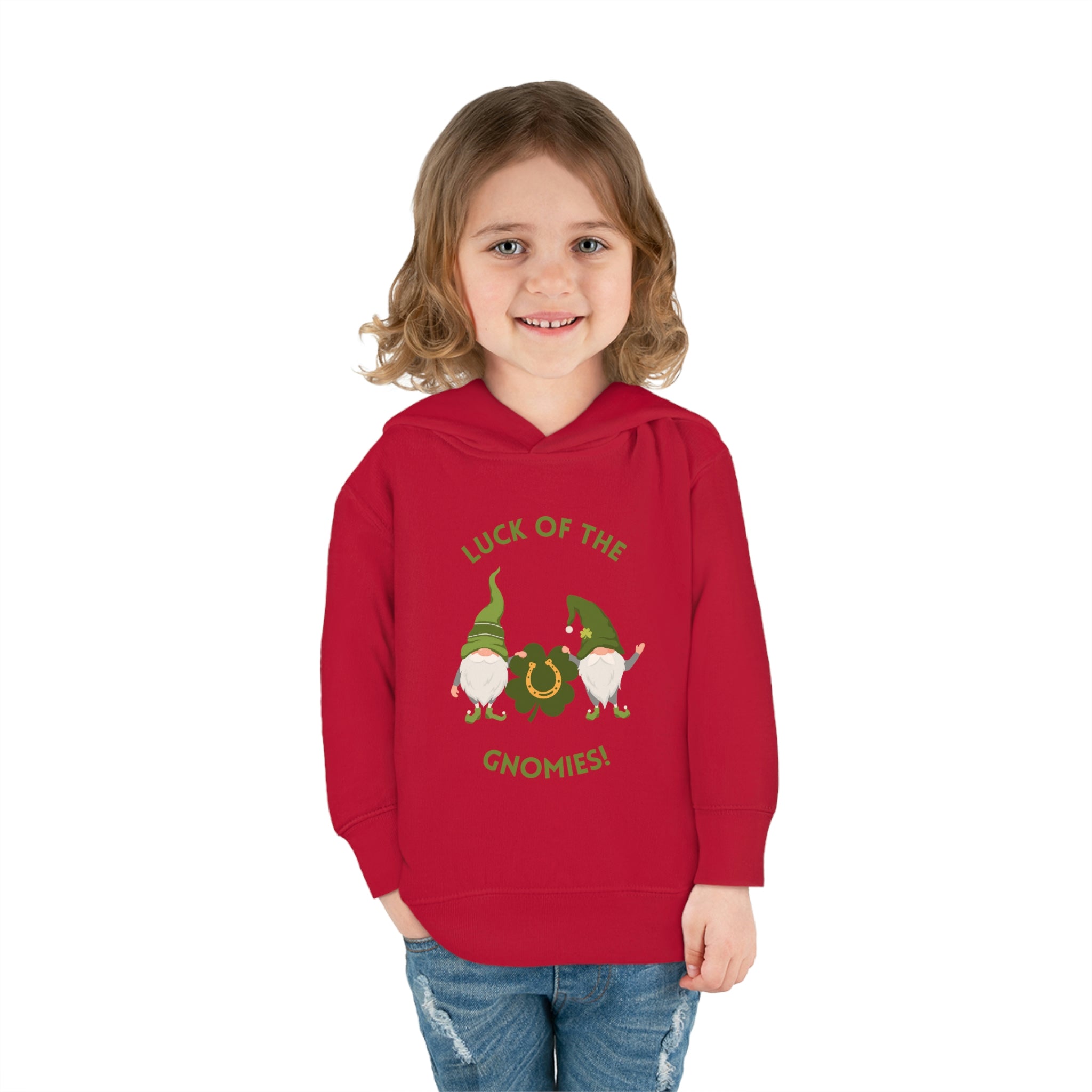 The Luck Of The Gnomies! Toddler Pullover Fleece Hoodie