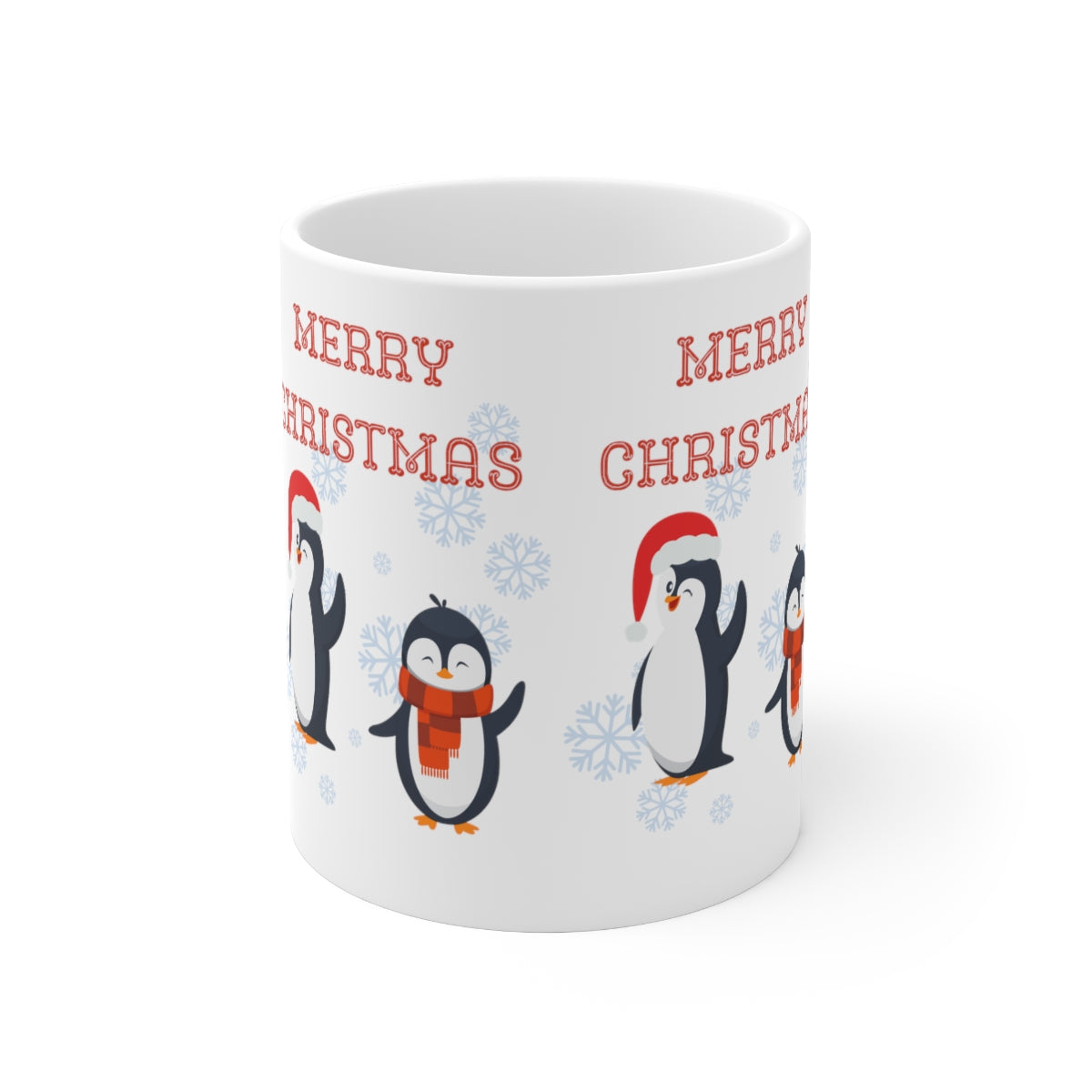 Penguin Merry Christmas Ceramic Mug 11oz