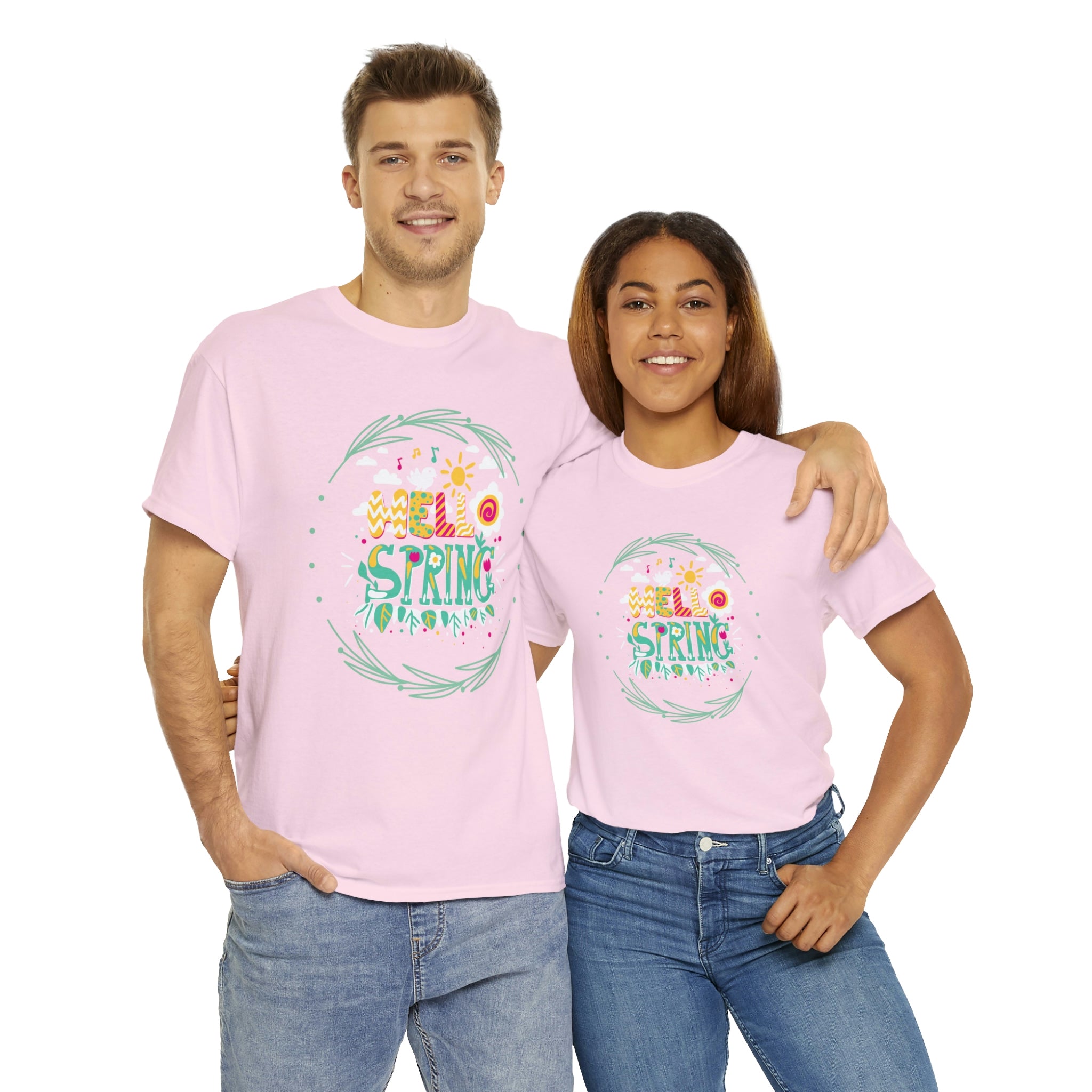 Hello Spring Unisex Heavy Cotton Tee