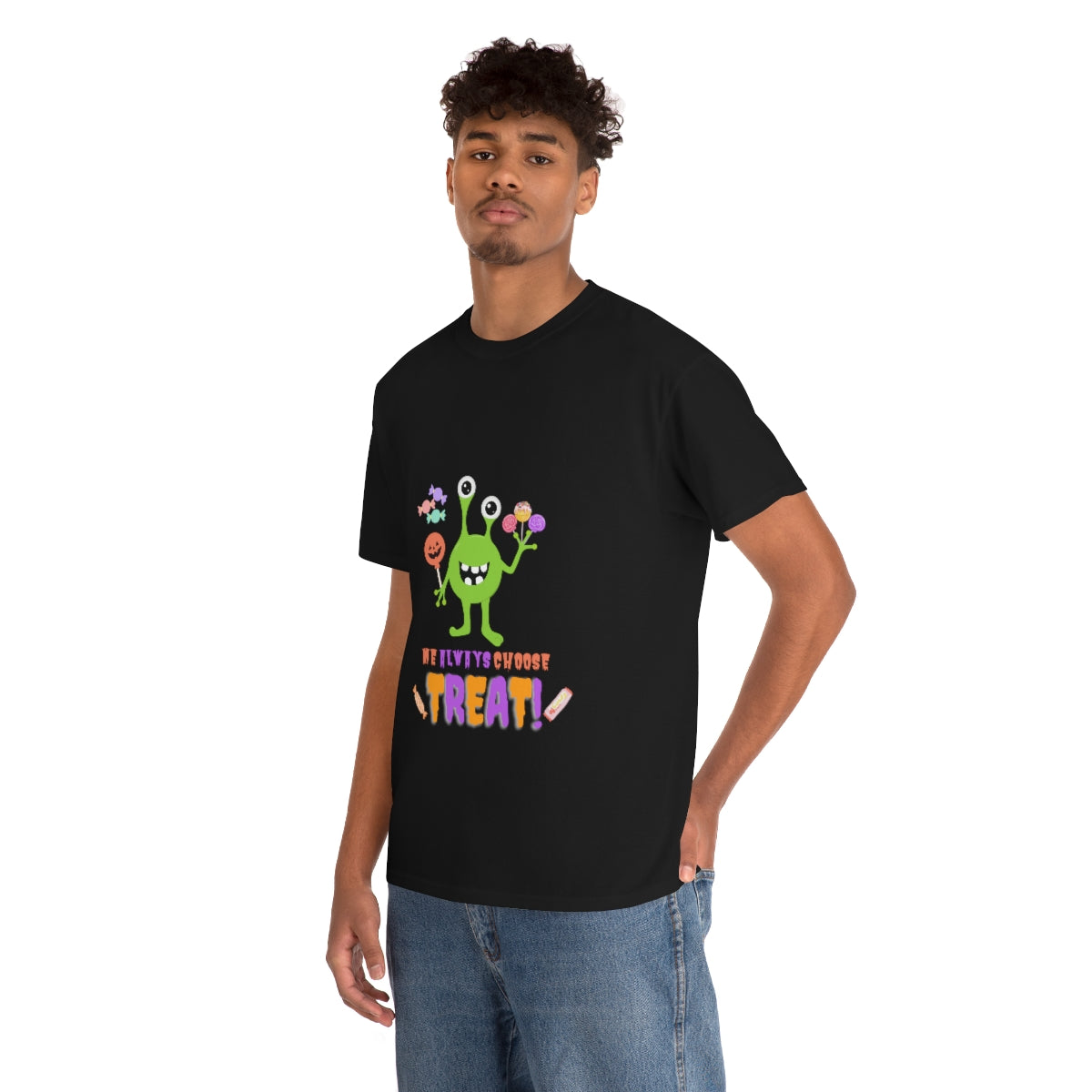 Me Always Choose Treat Unisex Heavy Cotton Tee