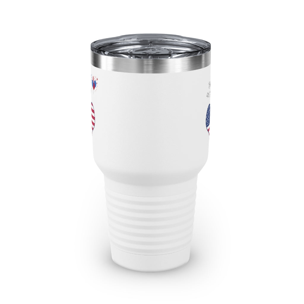 Happy 4th of July Ringneck Tumbler, 30oz