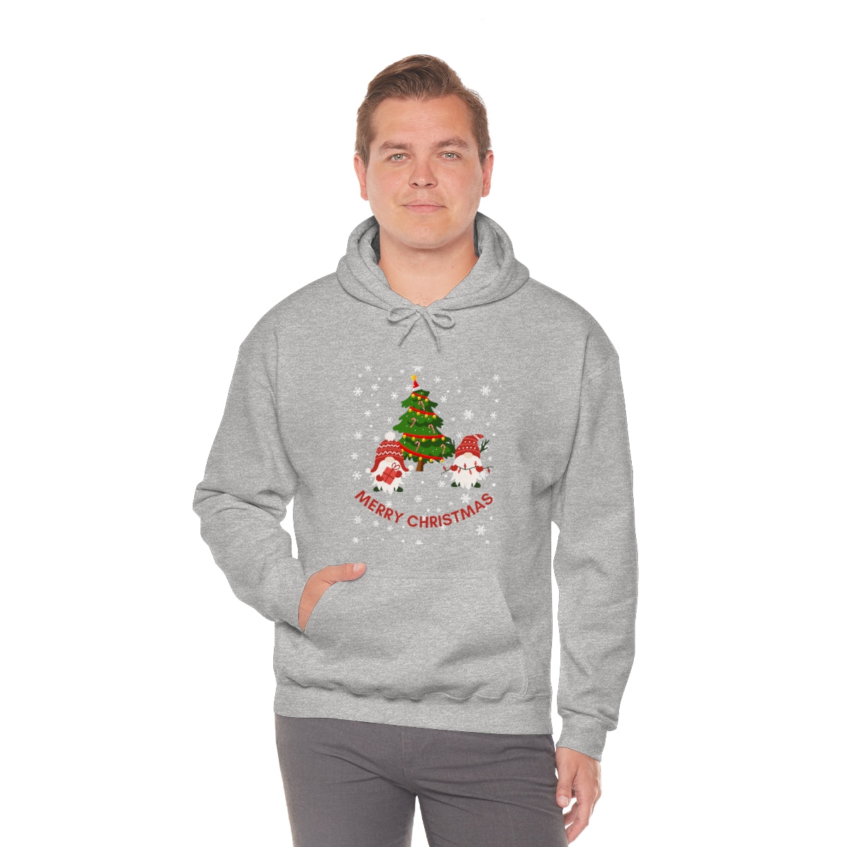 Merry & Bright Holidays Christmas Unisex Heavy Blend™ Hooded Sweatshirt