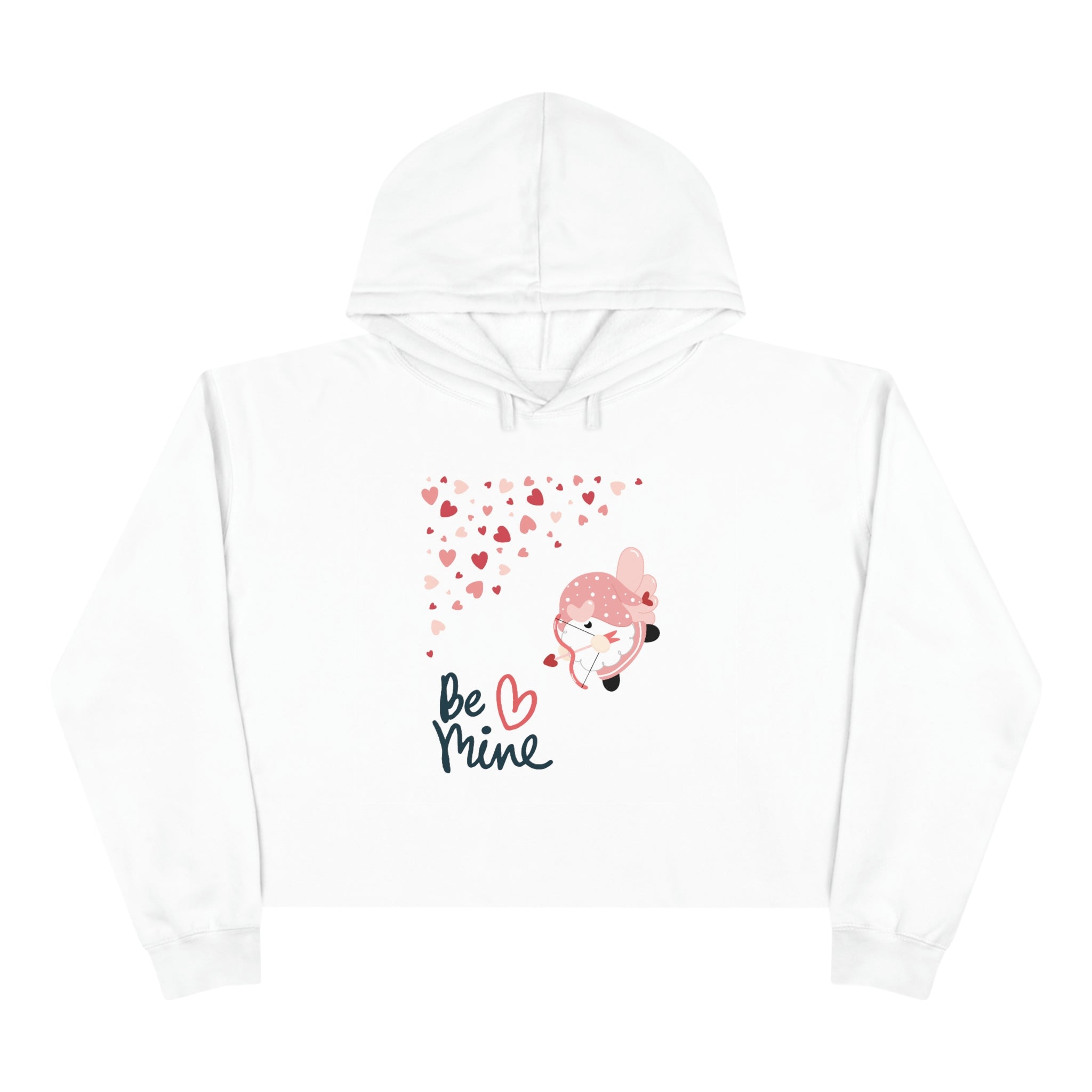 Be Mine Gnome Crop Hoodie