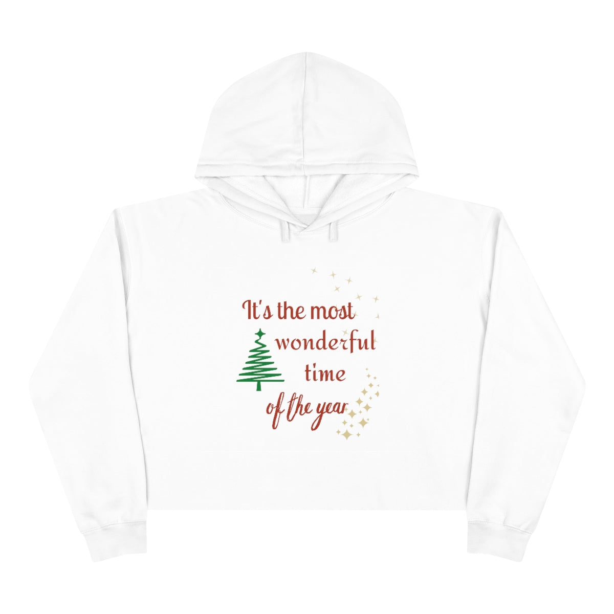 It's The Most Wonderful Time Of The Year Crop Hoodie