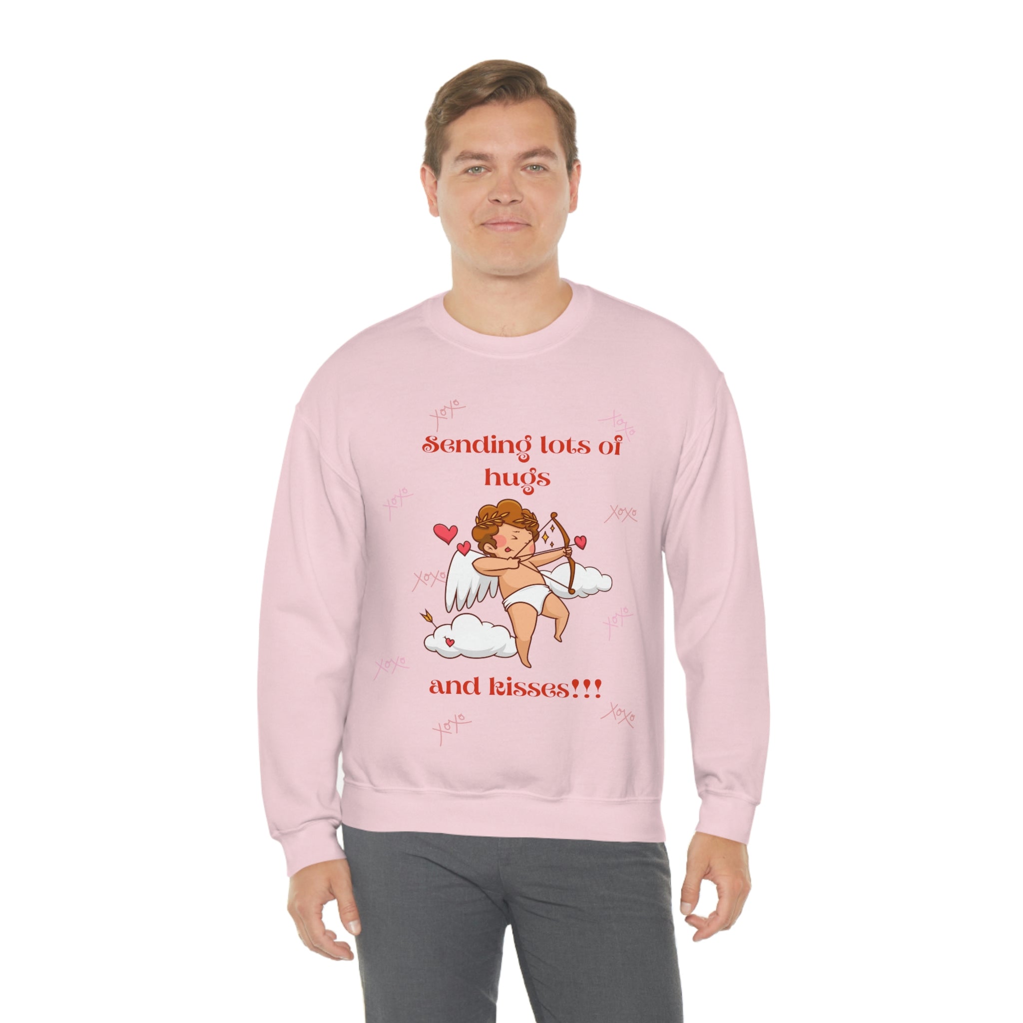 Sending Lots Of Hugs & Kisses!! Unisex Heavy Blend™ Crewneck Sweatshirt