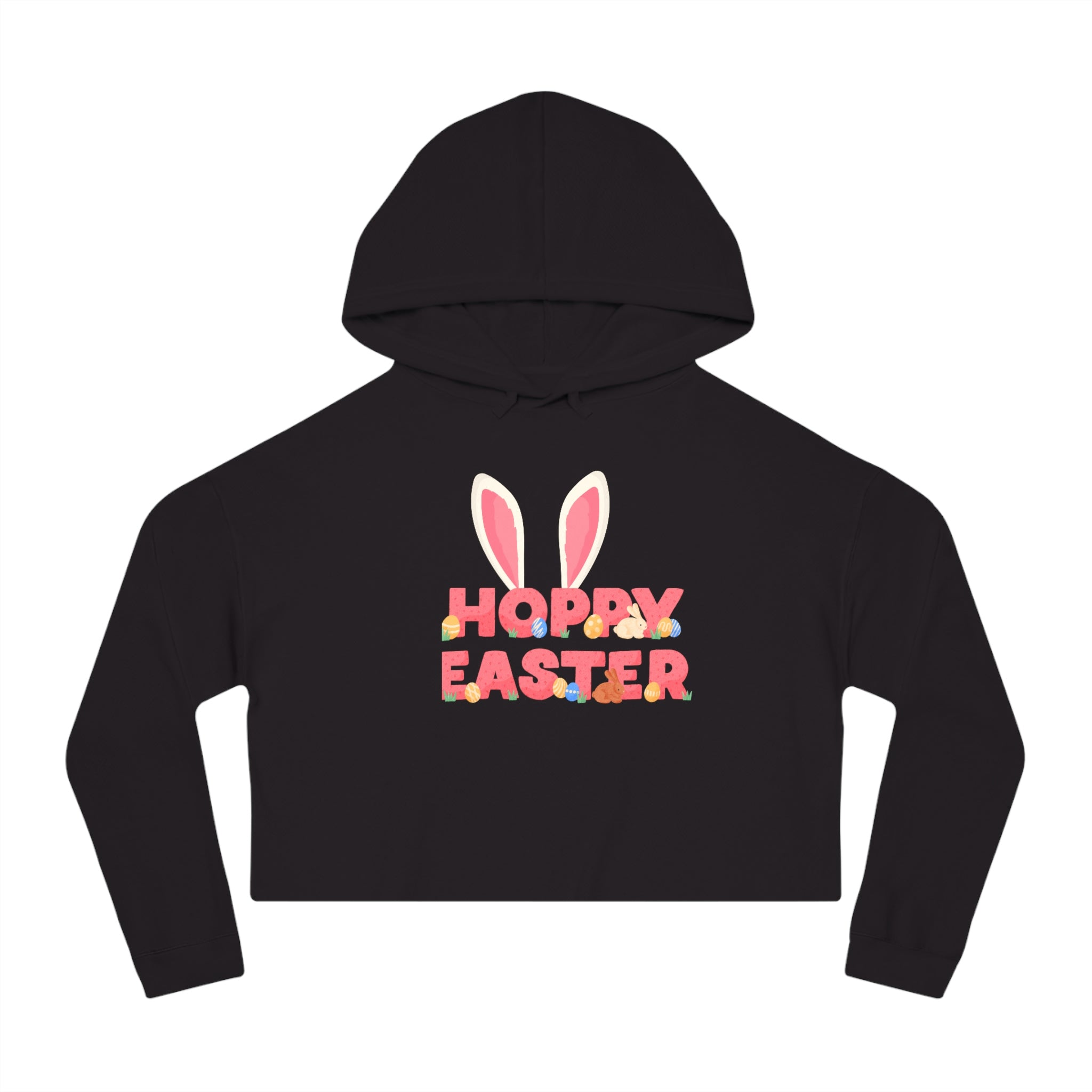 The Hoppy Easter Women’s Cropped Hooded Sweatshirt