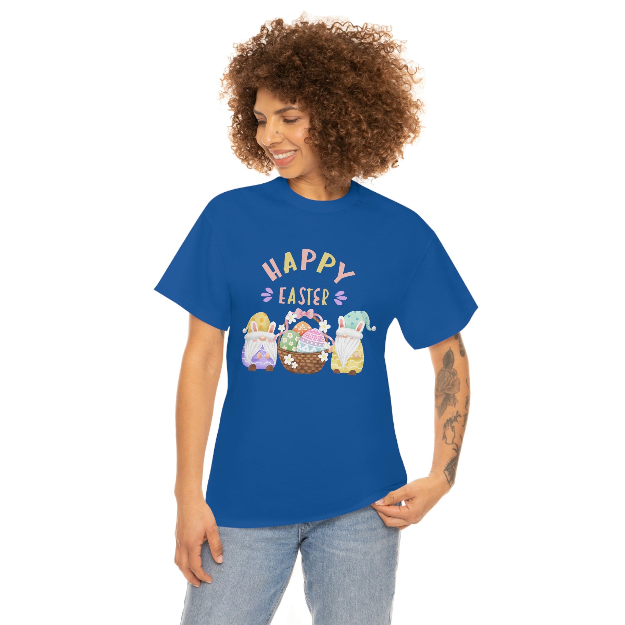 Happy Easter Gnome Unisex Heavy Cotton Tee