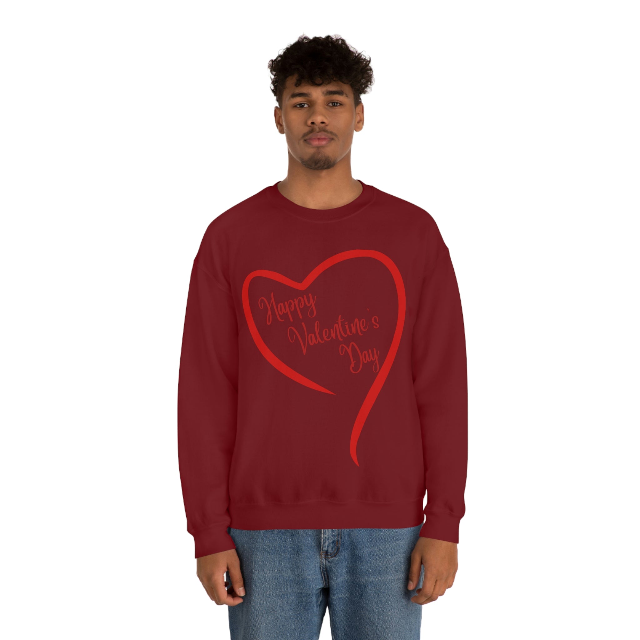 Happy Valentine's Day Unisex Heavy Blend™ Crewneck Sweatshirt