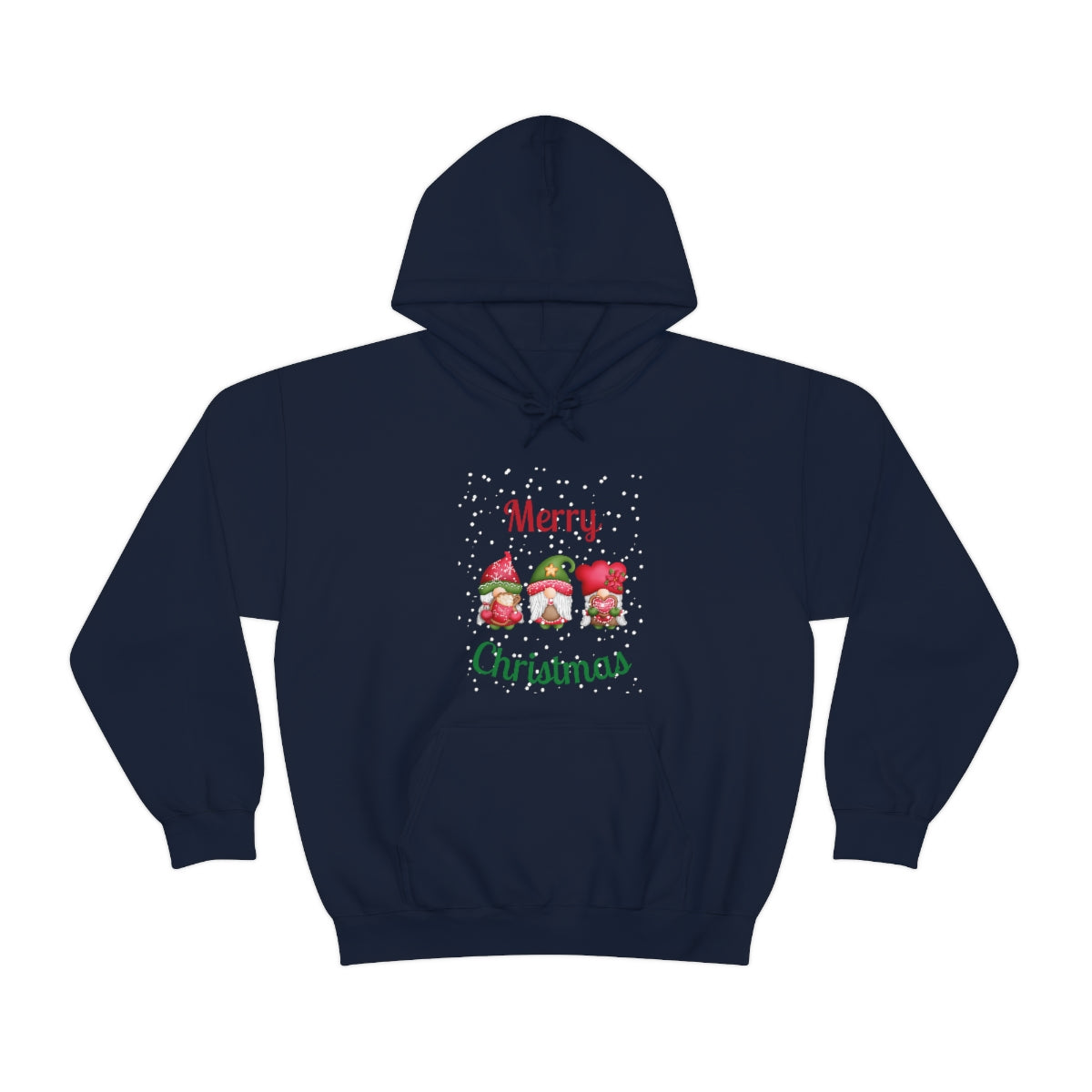 Three Gnomes Merry Christmas Unisex Heavy Blend™ Hooded Sweatshirt