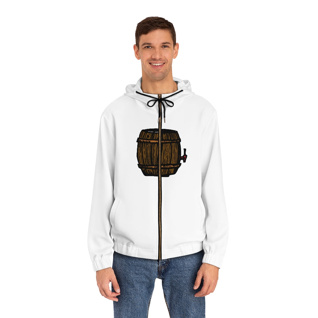 Keg Barrel Men's Full-Zip Hoodie (AOP)