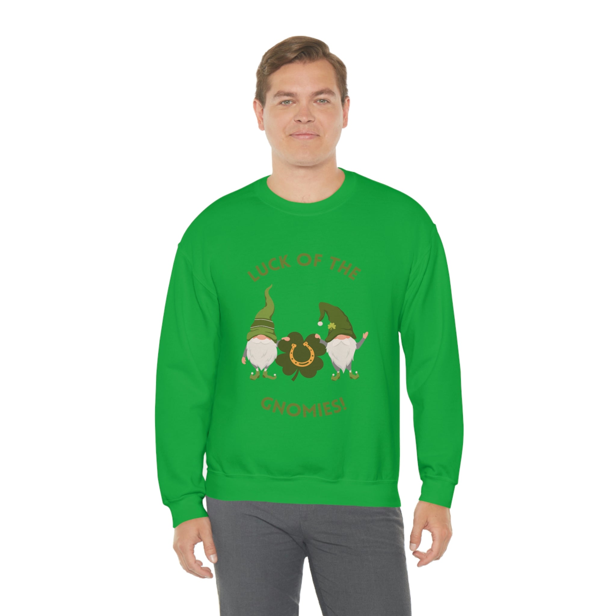 The Luck Of The Gnomies! Unisex Heavy Blend™ Crewneck Sweatshirt