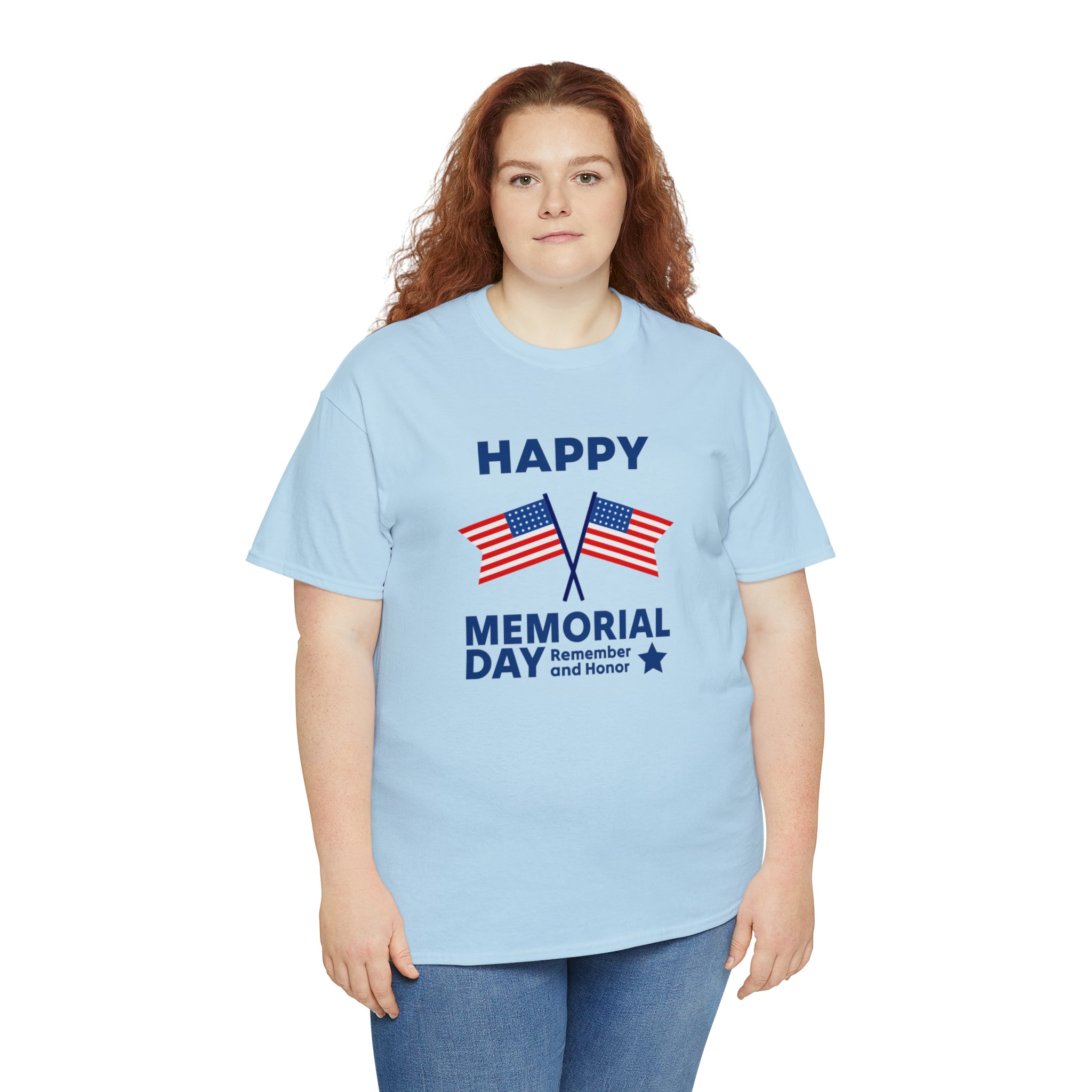 Happy Memorial Day Unisex Heavy Cotton Tee