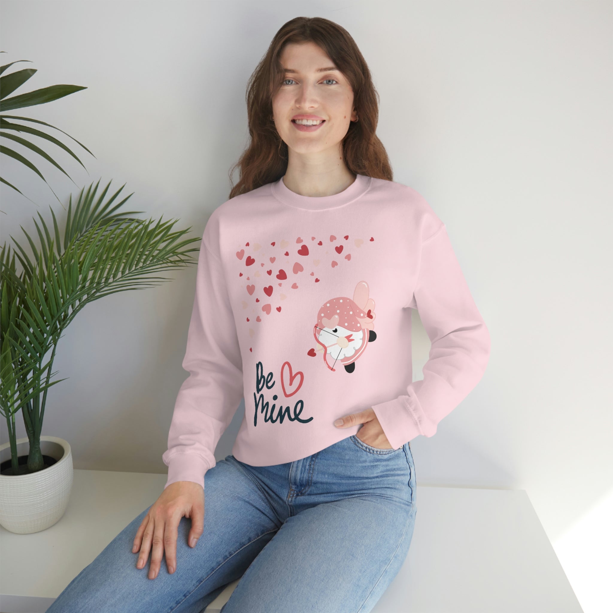 Be Mine Gnome!! Unisex Heavy Blend™ Crewneck Sweatshirt