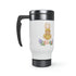 Easter Hunt Is On Stainless Steel Travel Mug with Handle, 14oz