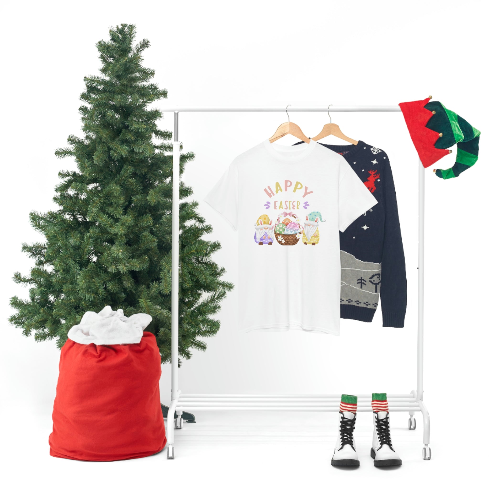 Happy Easter Gnome Unisex Heavy Cotton Tee