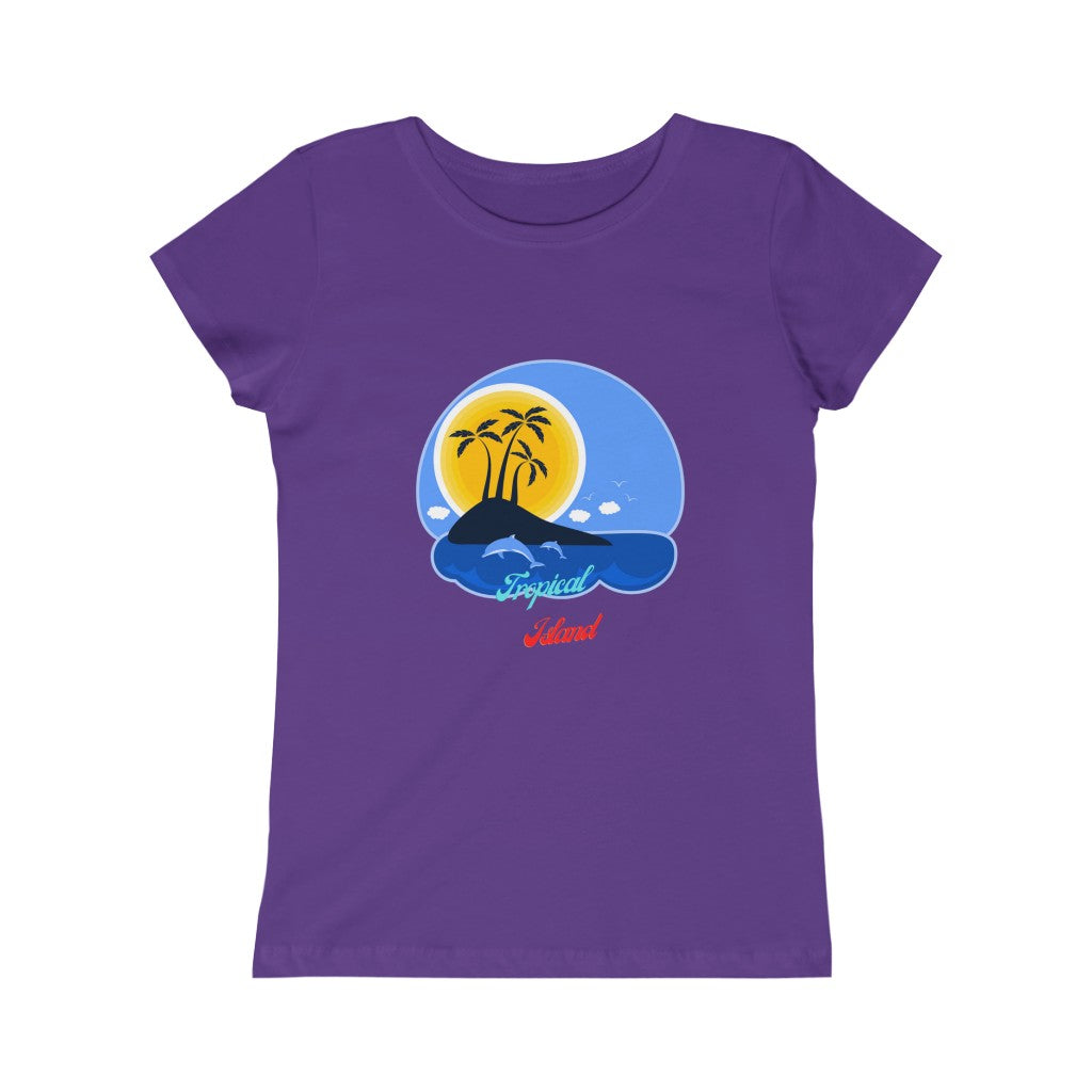 Tropical Island Girls Princess Tee