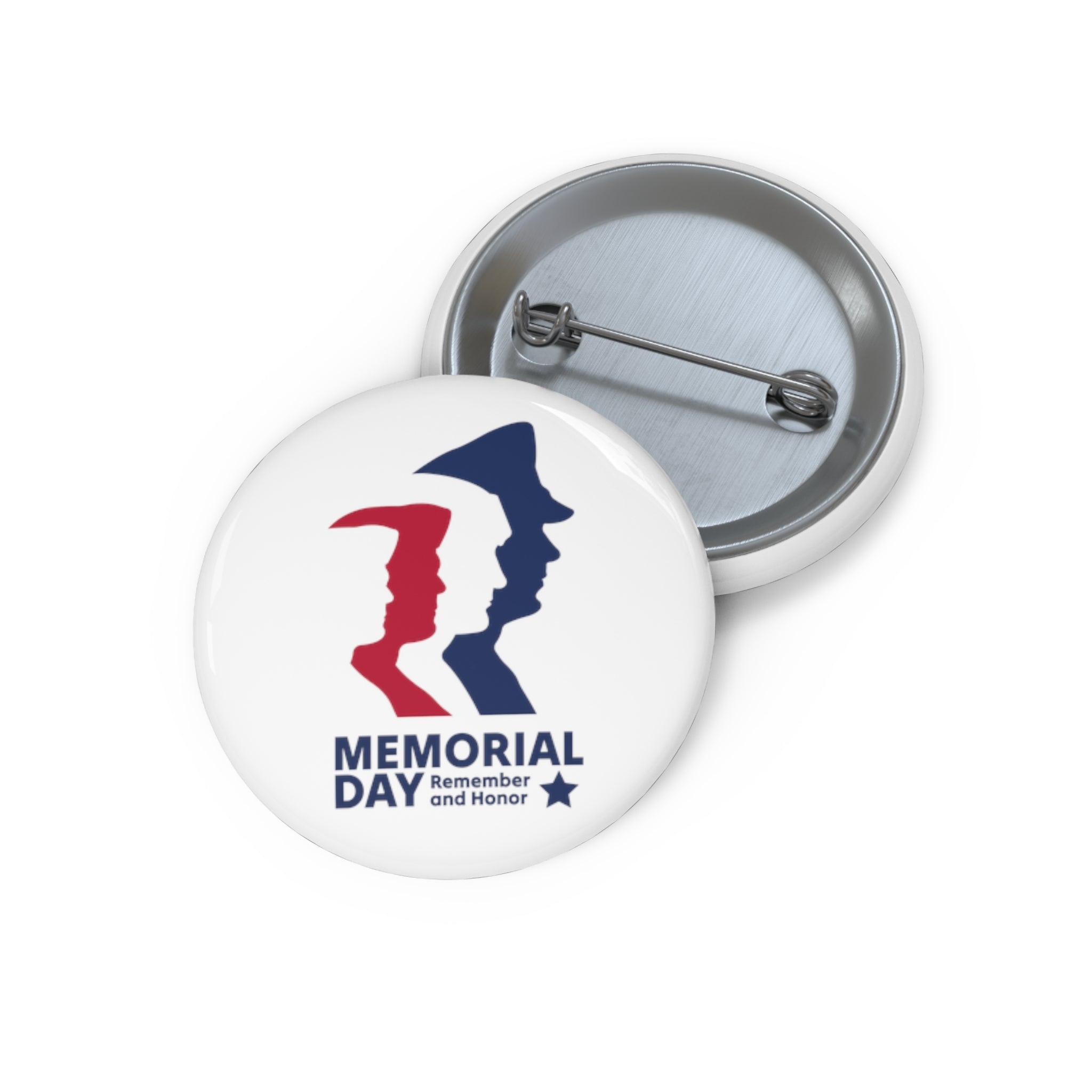 Memorial Day Heroes Pin Buttons