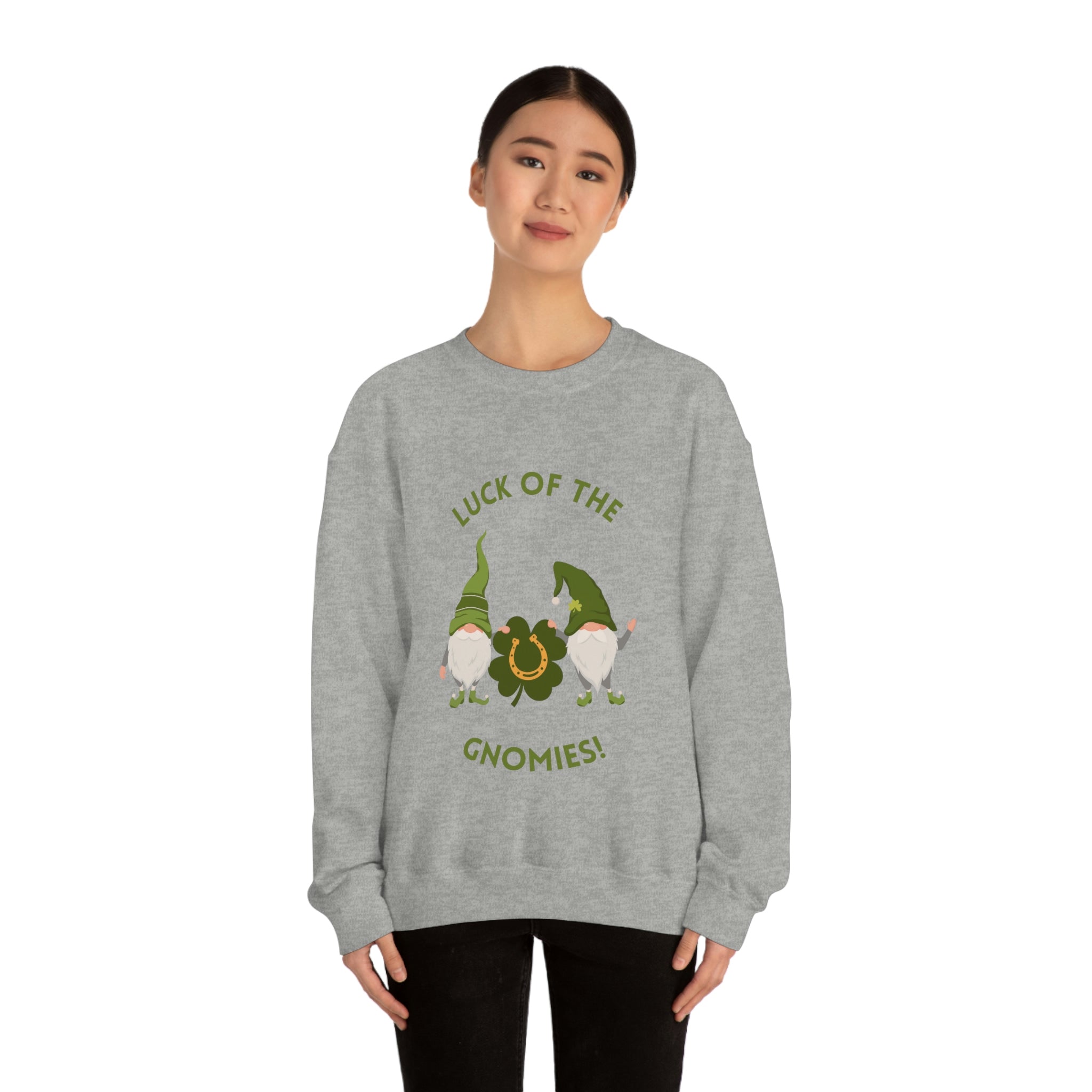 The Luck Of The Gnomies! Unisex Heavy Blend™ Crewneck Sweatshirt