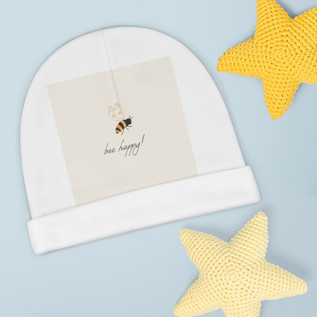 Bee Happy Baby Beanie