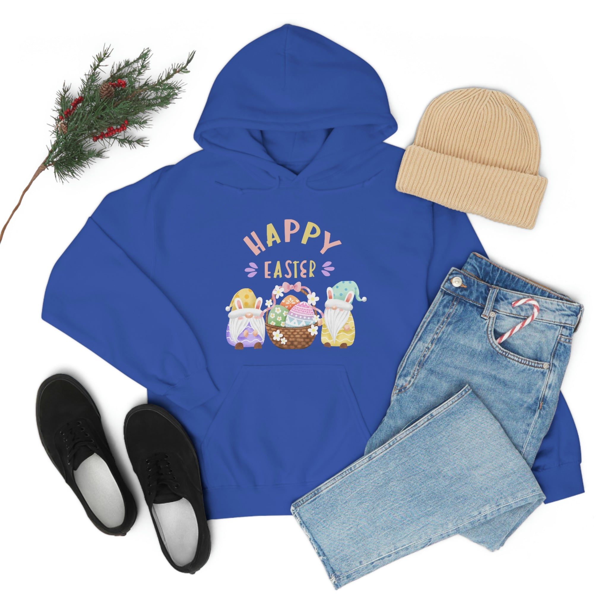 Happy Easter Gnome Unisex Heavy Blend™ Hooded Sweatshirt