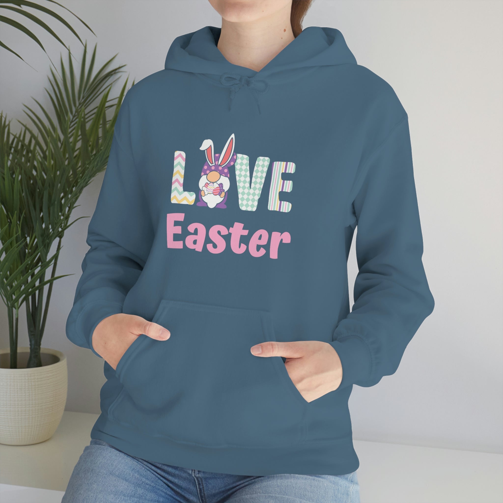 Gnome Love Easter Unisex Heavy Blend™ Hooded Sweatshirt