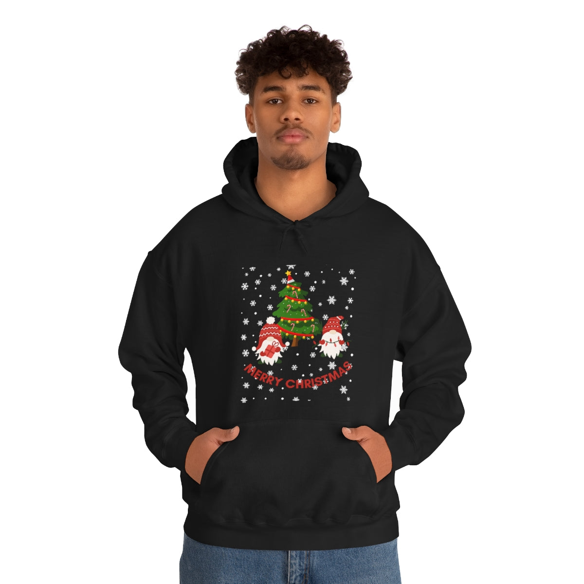 Merry & Bright Holidays Christmas Unisex Heavy Blend™ Hooded Sweatshirt
