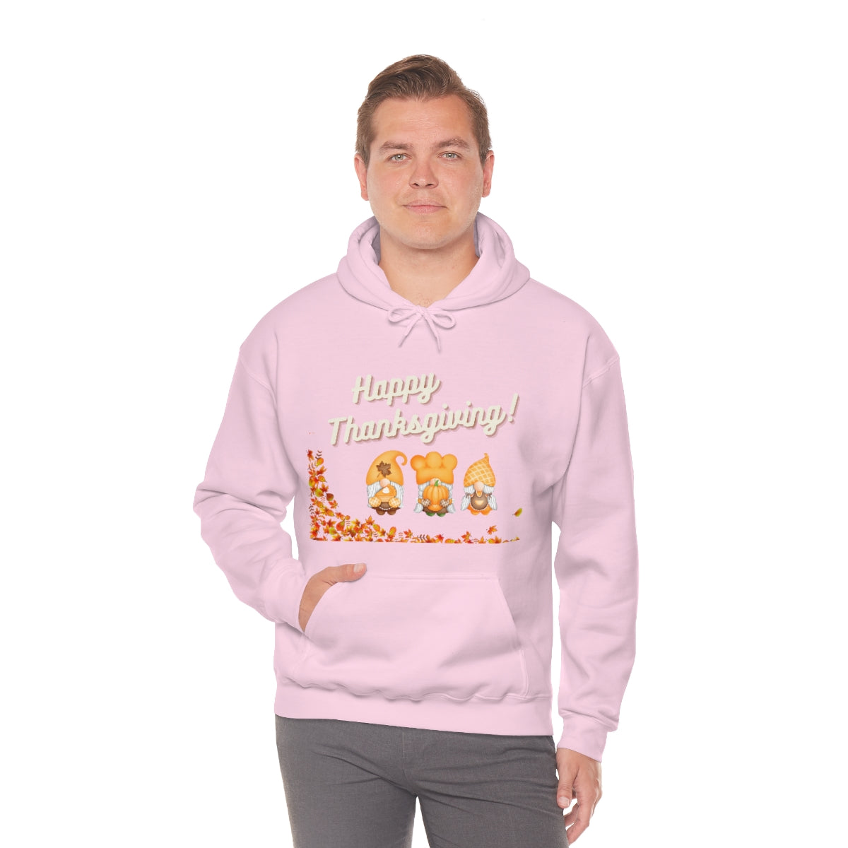 Happy Thanksgiving Gnome Unisex Heavy Blend™ Hooded Sweatshirt