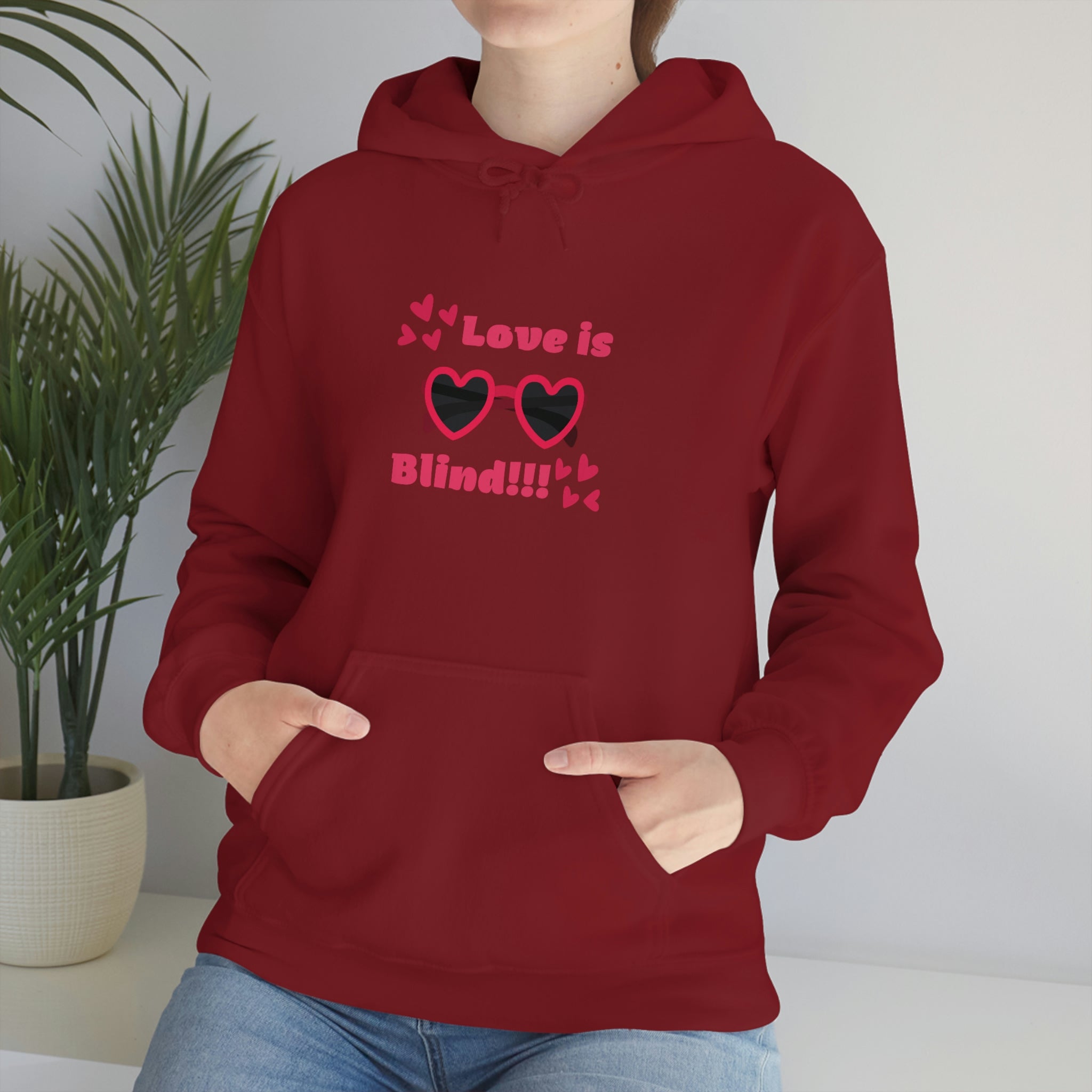 Love Is Blind!!! Unisex Heavy Blend™ Hooded Sweatshirt