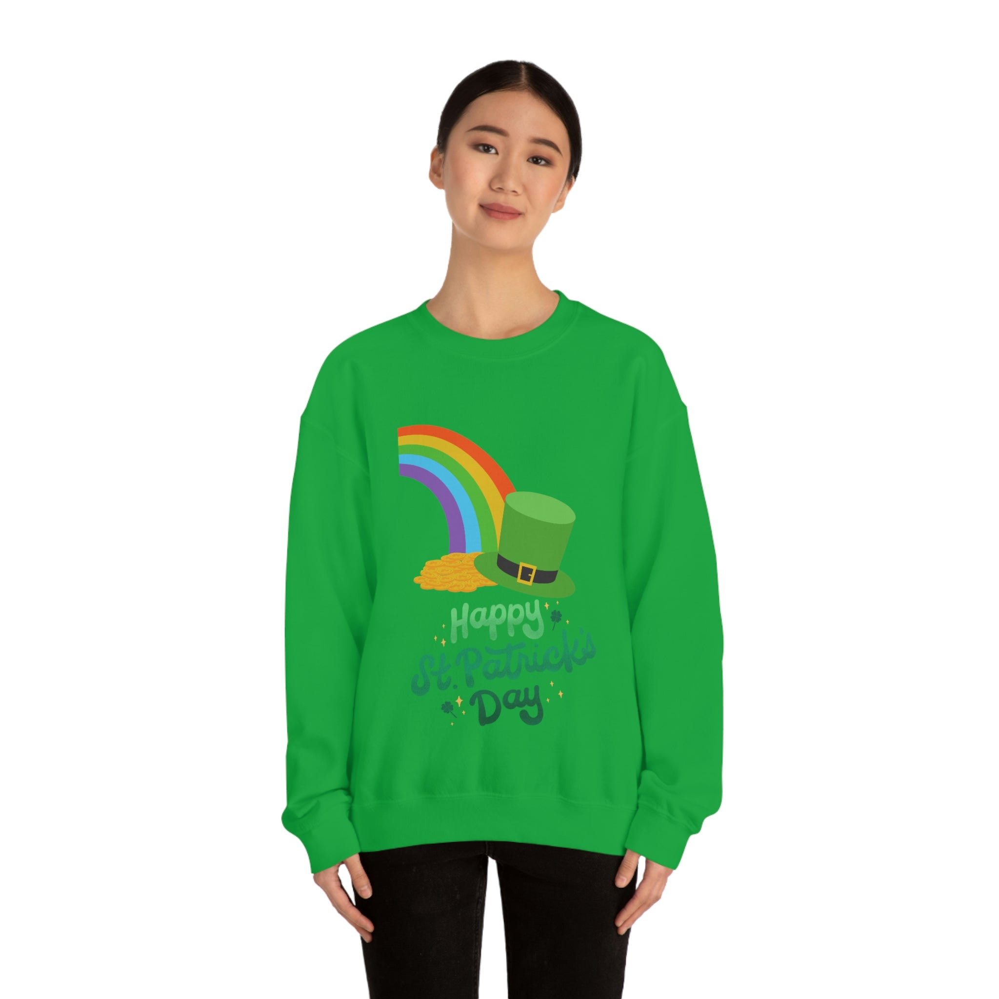 Happy Saint Patrick Day Unisex Heavy Blend™ Crewneck Sweatshirt