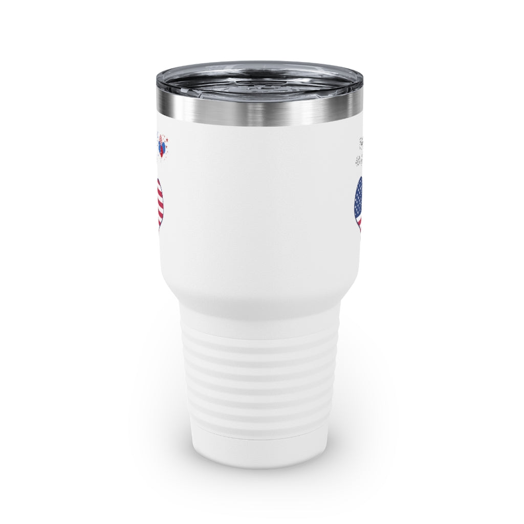 Happy 4th of July Ringneck Tumbler, 30oz