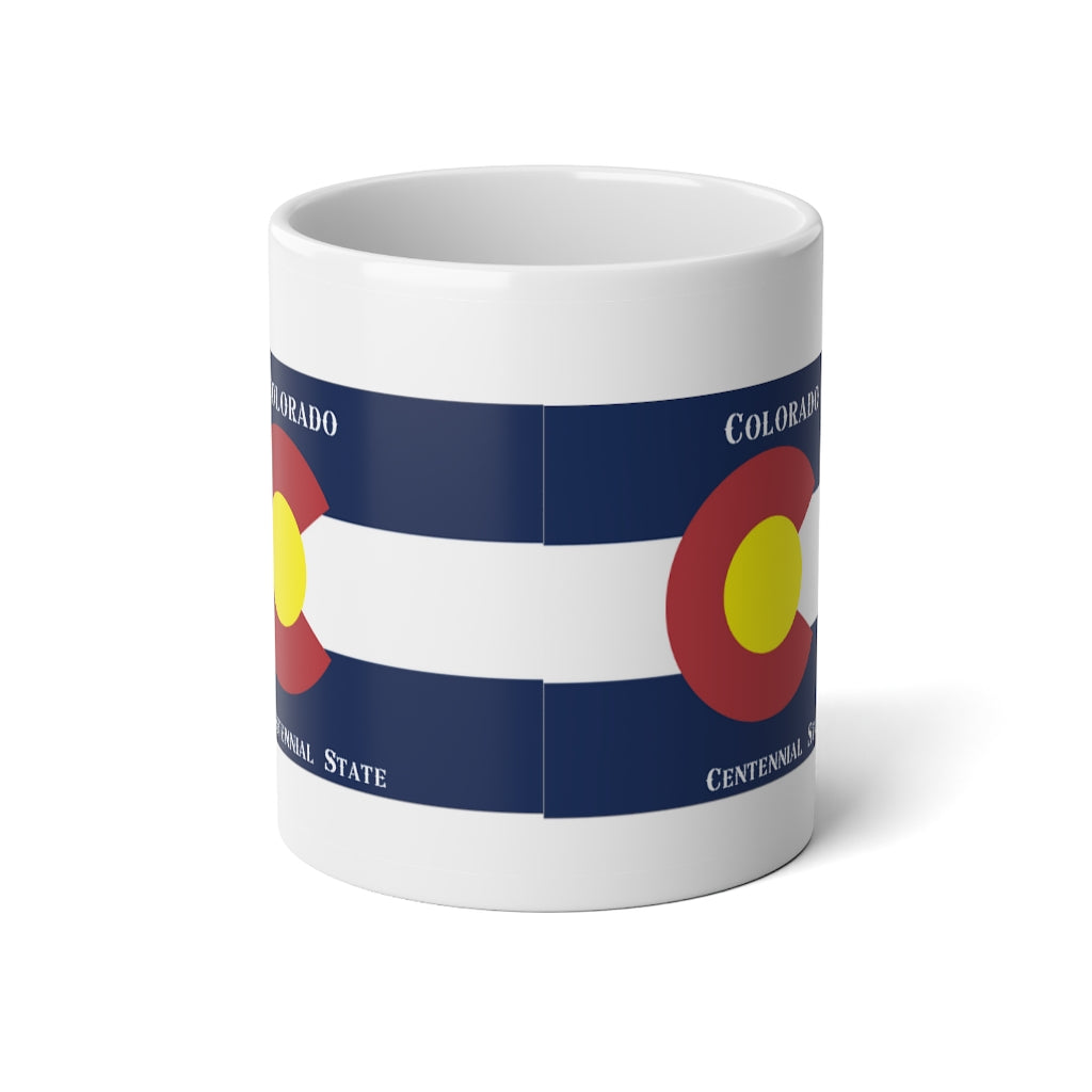 Colorado State Flag Jumbo Mug, 20oz