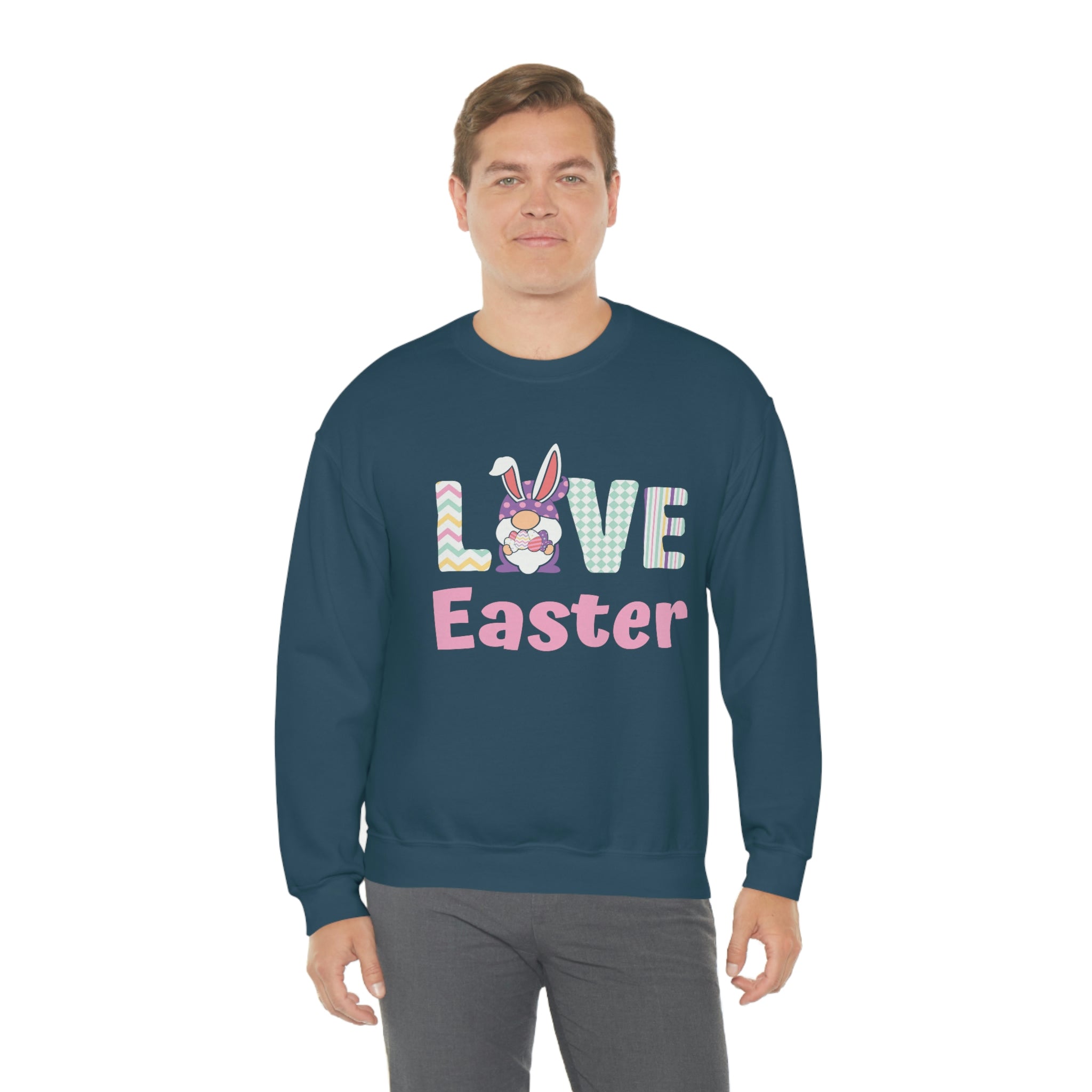 Gnome Love Easter Unisex Heavy Blend™ Crewneck Sweatshirt