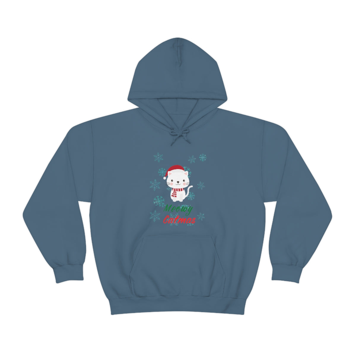 Meowy Catmas Unisex Heavy Blend™ Hooded Sweatshirt