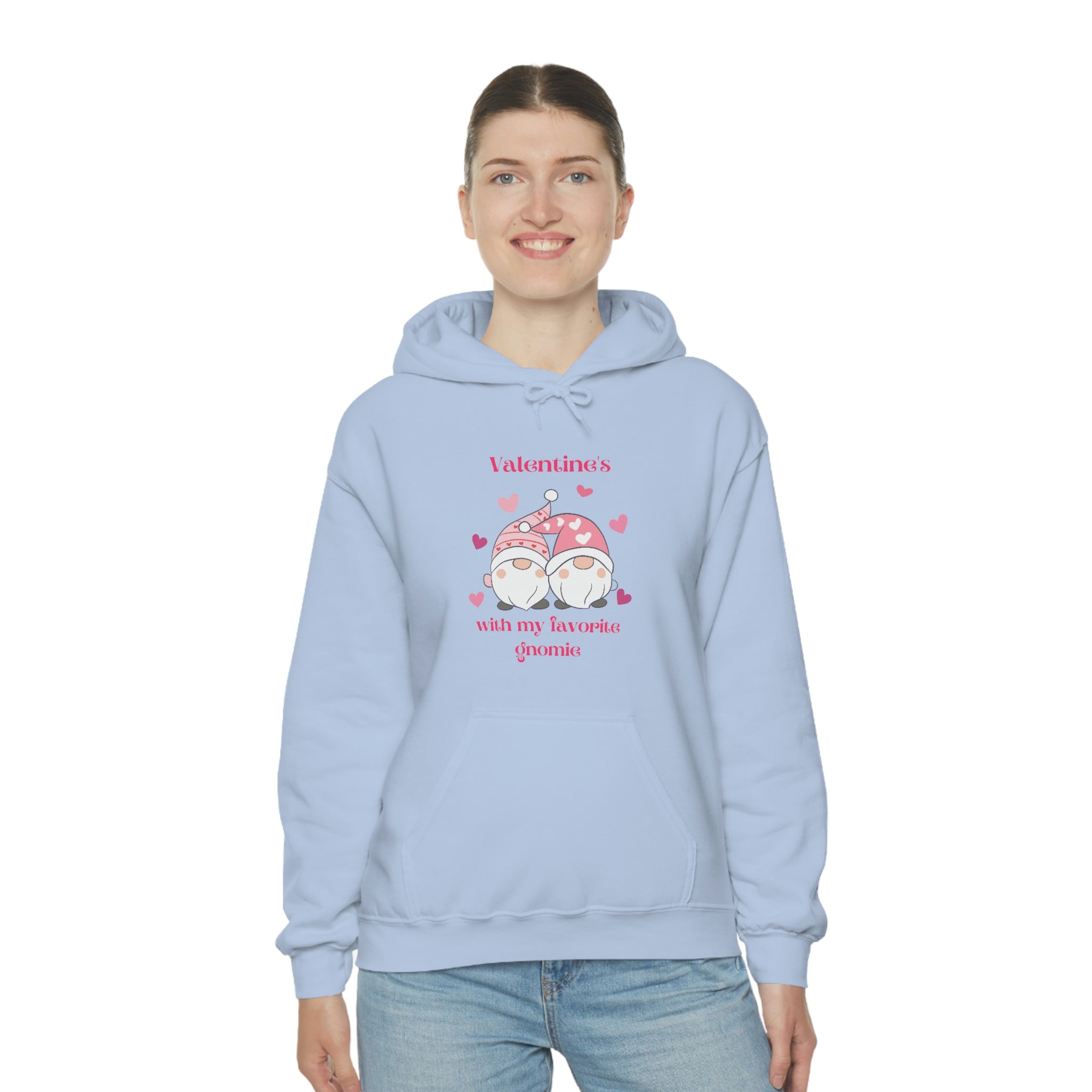 Valentine's With My Favorite Gnomie Unisex Heavy Blend™ Hooded Sweatshirt