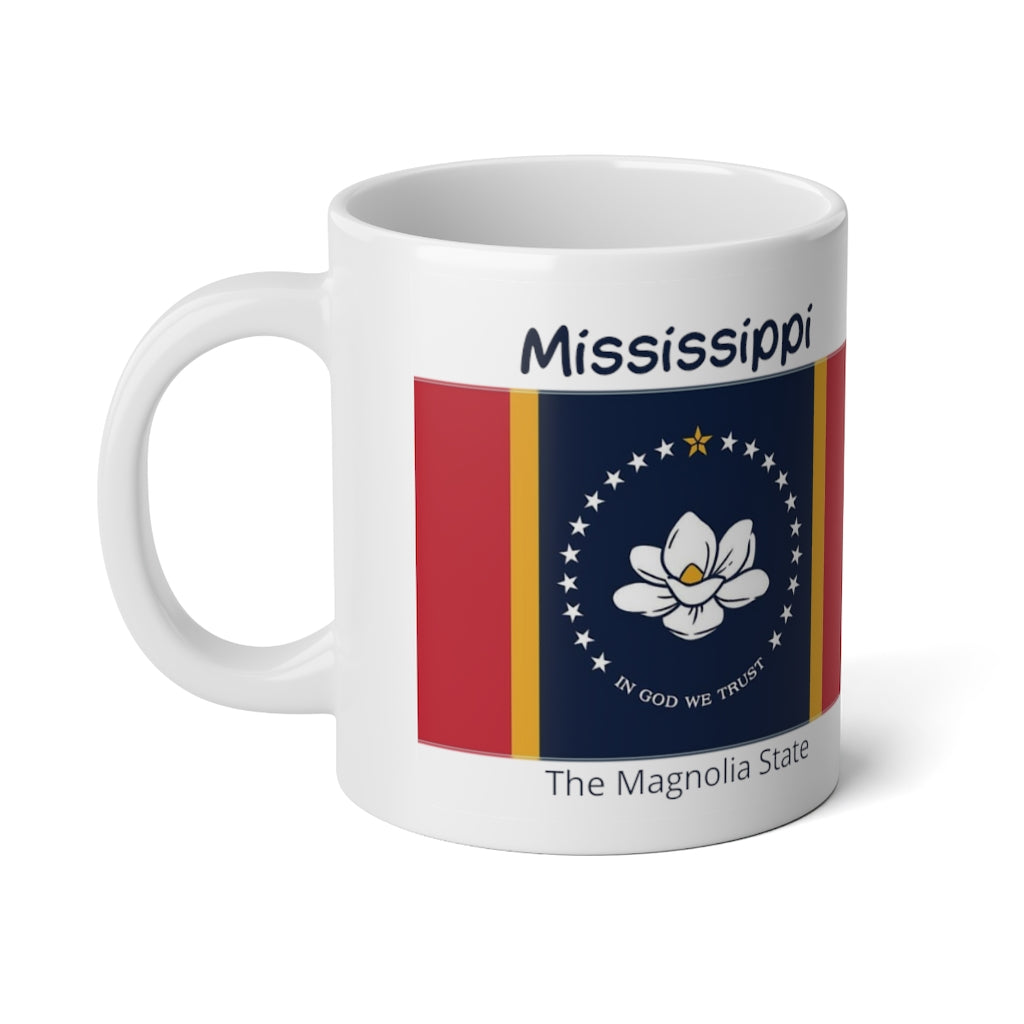 Mississippi State Flag Jumbo Mug, 20oz