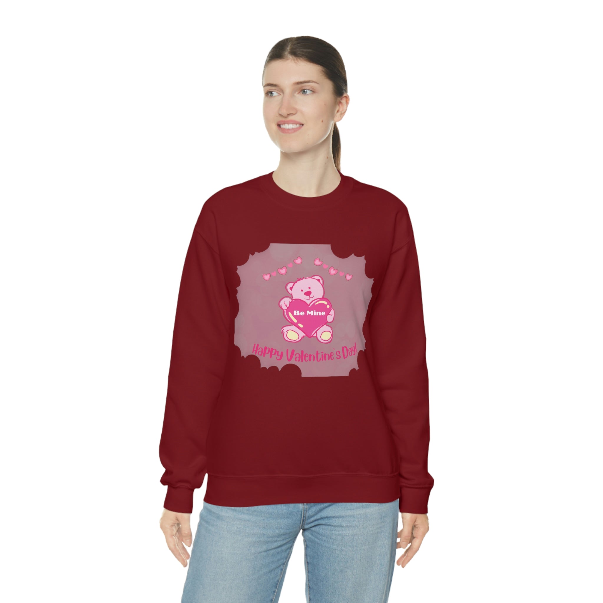 Happy Valentine's Day Be Mine Unisex Heavy Blend™ Crewneck Sweatshirt