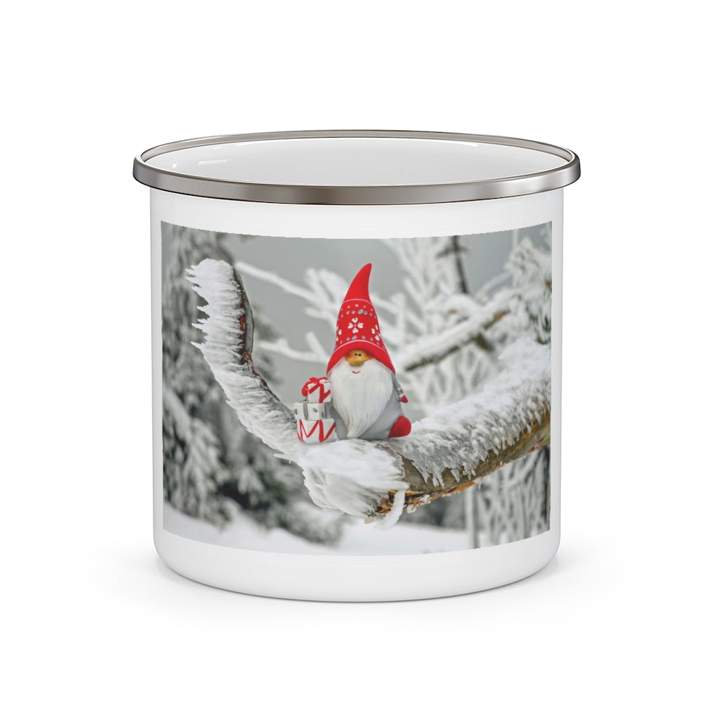 Merry Christmas Enamel Camping Mug