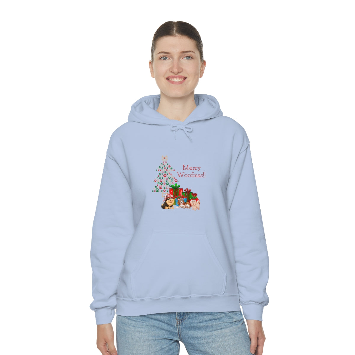 Merry Woolfmas Unisex Heavy Blend™ Hooded Sweatshirt