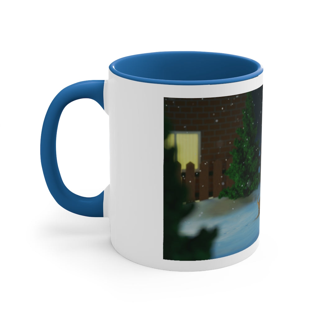 Merry Christmas Accent Coffee Mug, 11oz