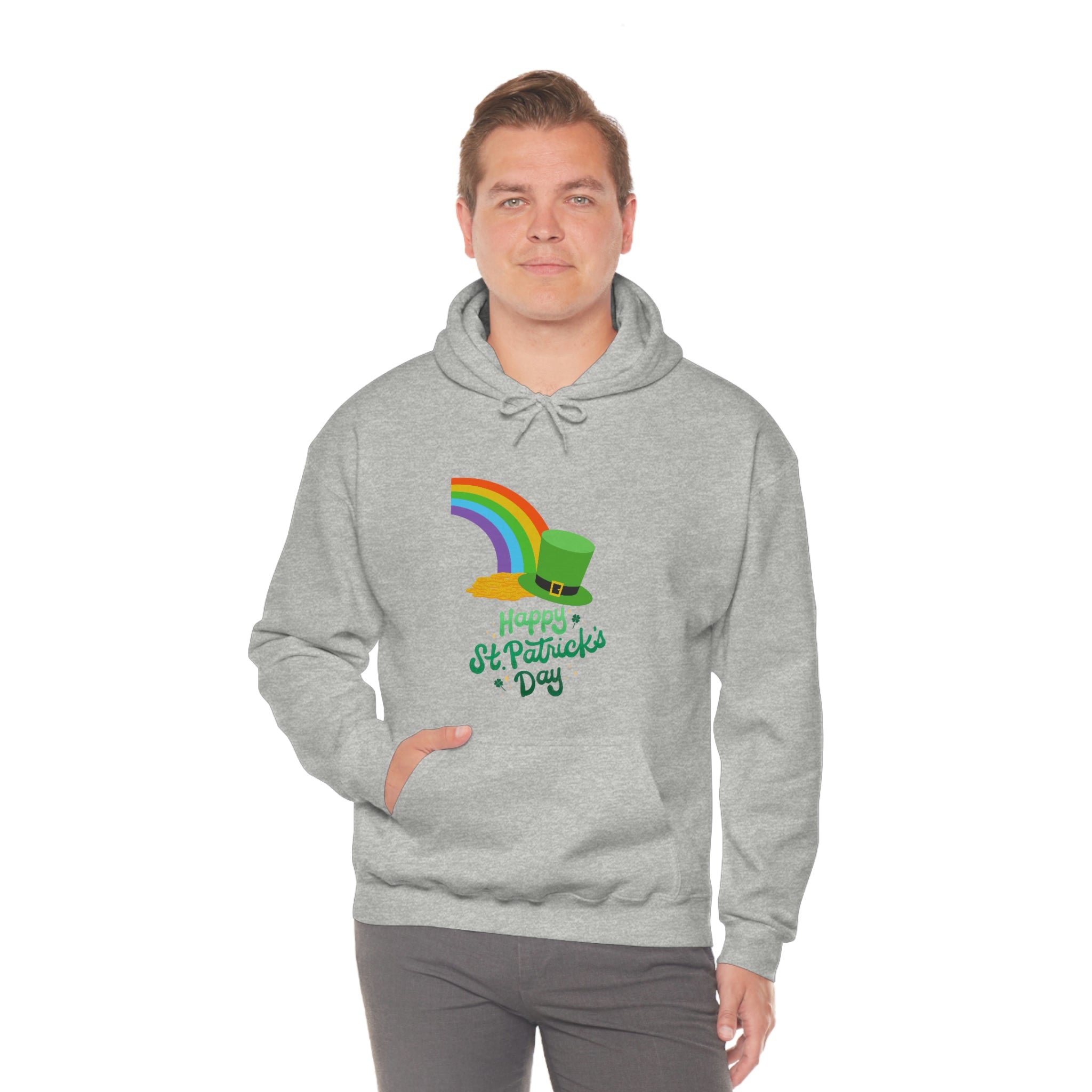 Happy Saint Patrick Day Unisex Heavy Blend™ Hooded Sweatshirt