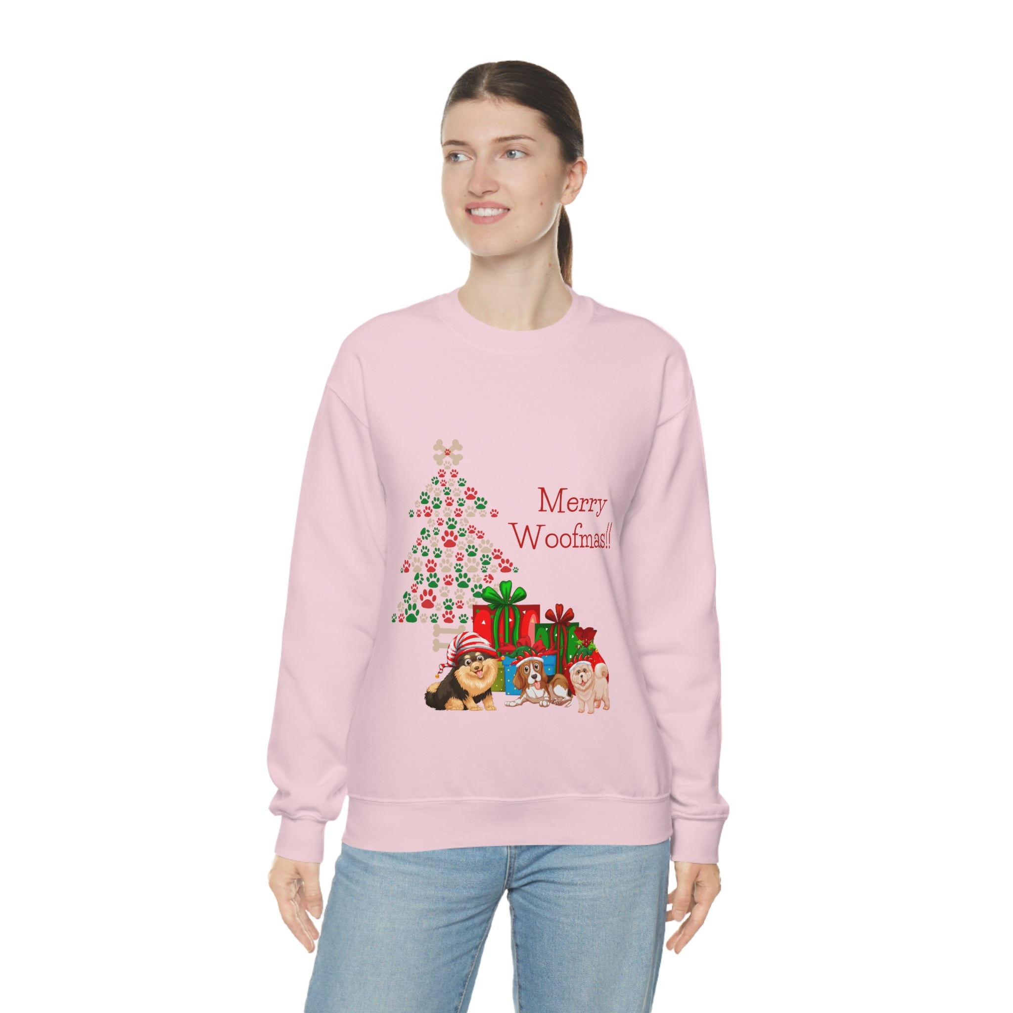 Merry Woolfmas Unisex Heavy Blend™ Crewneck Sweatshirt