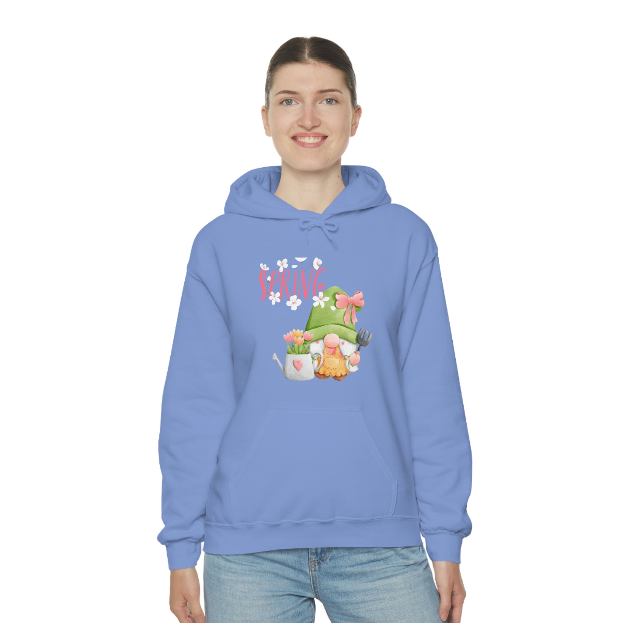 Gnome Happy Spring Unisex Heavy Blend™ Hooded Sweatshirt