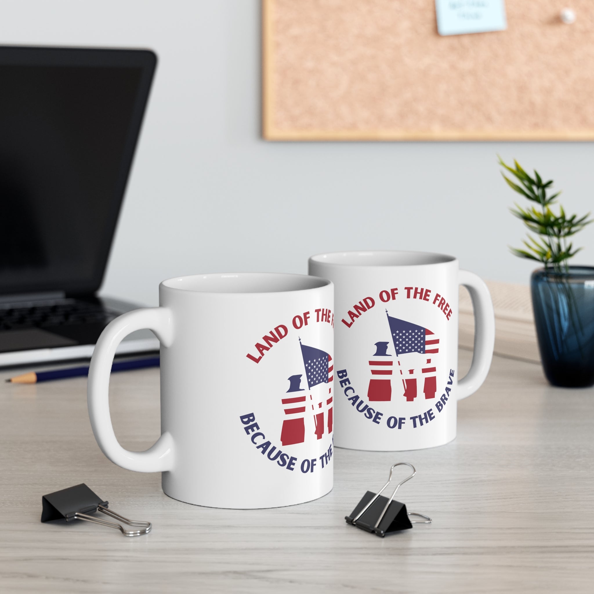 Memorial Day Land Of The Free Ceramic Mug 11oz