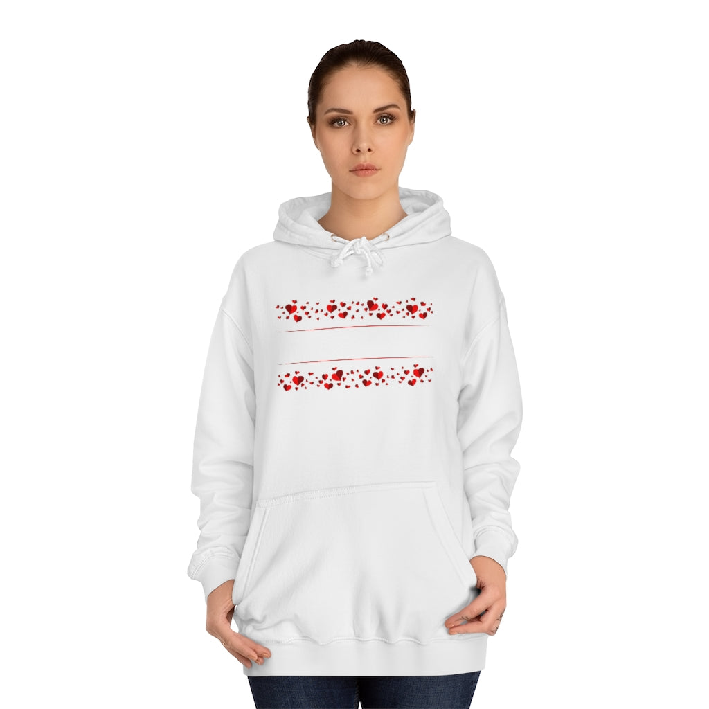 Hearts Unisex College Hoodie