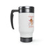 Sending Lots Of Hugs & Kisses Stainless Steel Travel Mug with Handle, 14oz