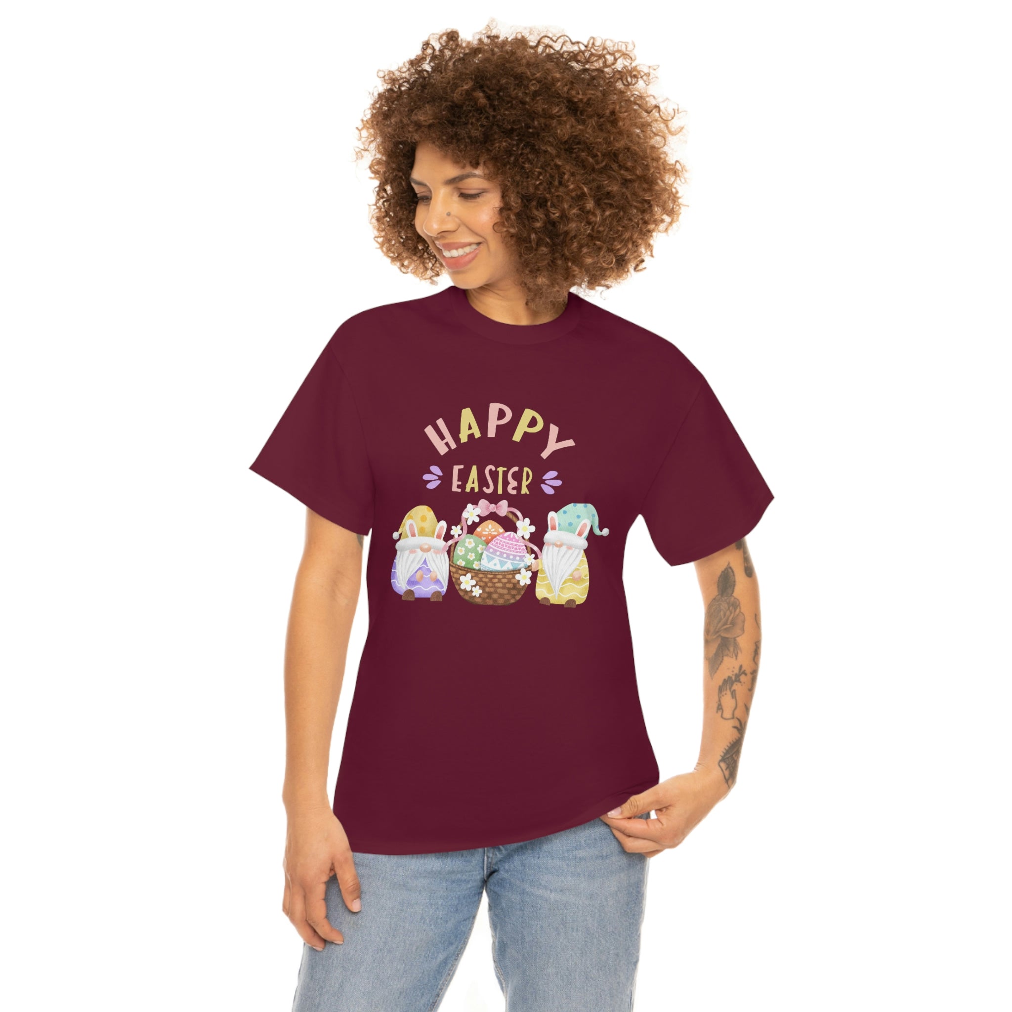 Happy Easter Gnome Unisex Heavy Cotton Tee